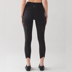 Lululemon Wunder Under Pant (Hi-Rise) (Mesh) Black
